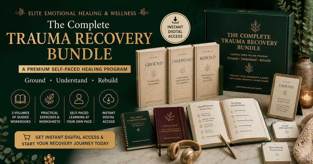 The Complete Trauma Recovery Bundle — 3-Volume Self-Paced Healing Program (Instant Digital Download)