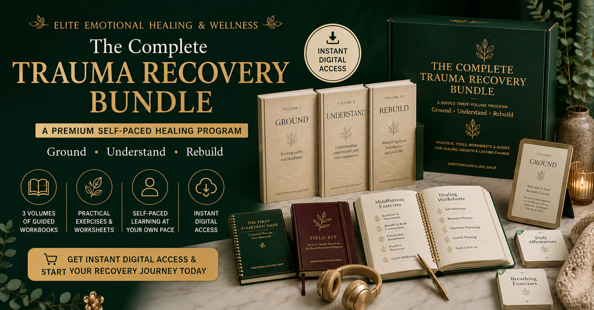 The Complete Trauma Recovery Bundle — 3-Volume Self-Paced Healing Program (Instant Digital Download)