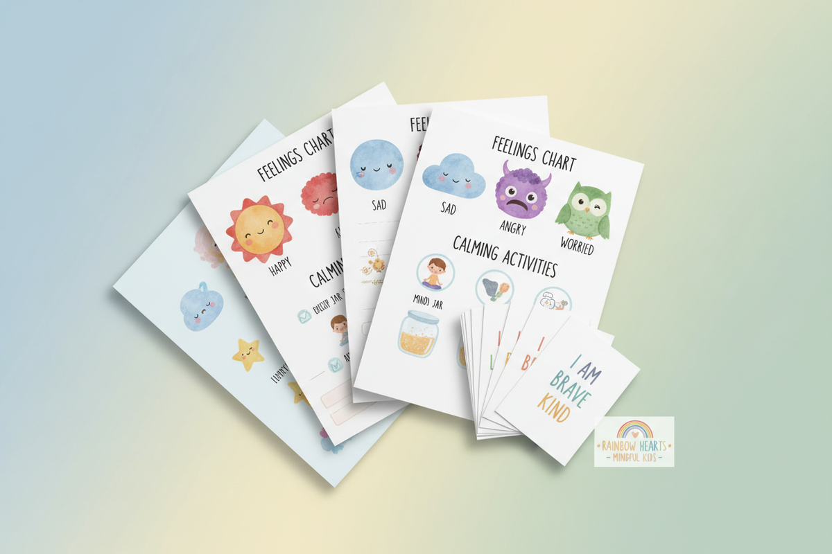 Kids Complete Trauma Recovery Bundle — printable emotional wellness activity kit for children