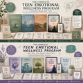 Teen Emotional Wellness  — 18-Module Mental Health Program for Ages 13-18 (Instant Download)