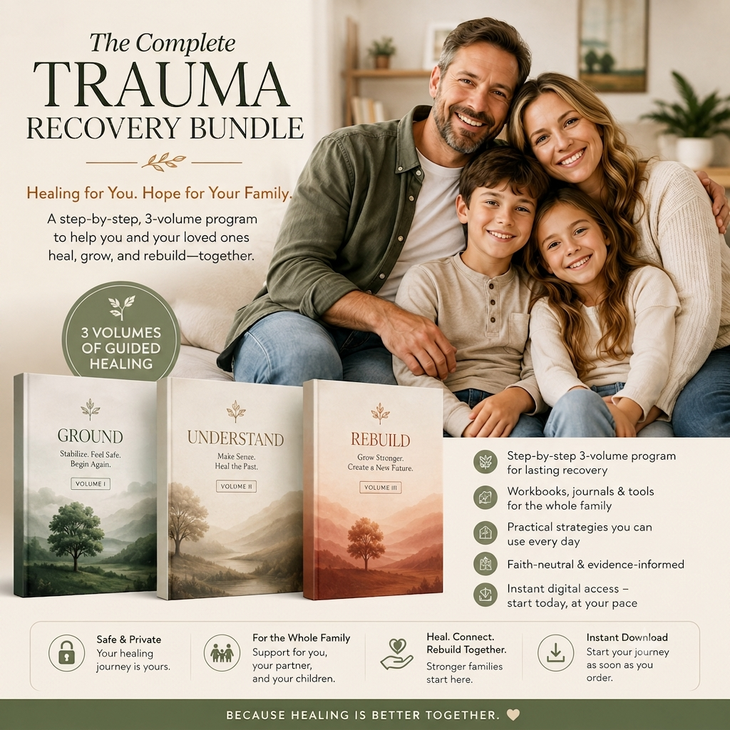 The Complete Trauma Recovery Bundle — 3-Volume Self-Paced Healing Program (Instant Digital Download)